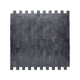 Selbstklebende Mosaikfliesen Metall | Riemchen 3D Graphit | 30×29,8 cm | Küche, Bad & WC