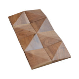Holz Wandverkleidung Slim Walnuss Mosaik-Look 3D | 20×40 cm