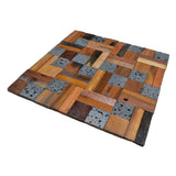 Holz Wandverkleidung Lava Mix Mosaik-Look 3D | 30×30 cm