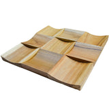 Holz Mosaikpaneele | Timeless Teak | 30×30 cm | Holzfliese