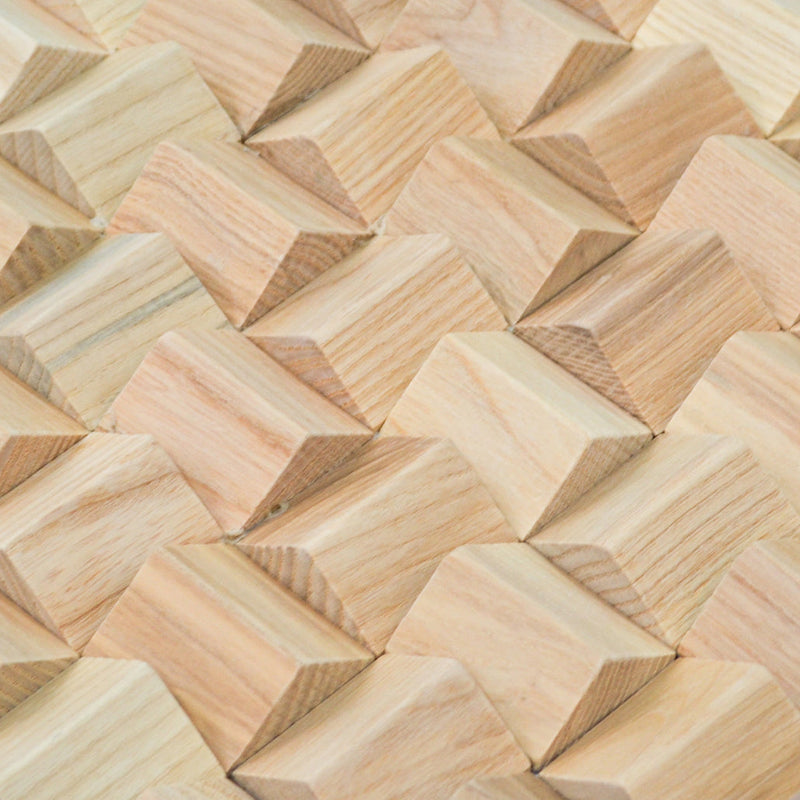 Holz Mosaikpaneele | Esche | 30×30 cm | Holzfliese