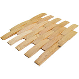 Holz Mosaikpaneele | Eiche Hell | 30×30 cm | Holzfliese