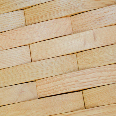 Holz Wandverkleidung Eiche Hell Mosaik-Look 3D | 30×30 cm