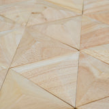 Holz Mosaikpaneele  | Rubberwood XL | 30×35 cm | Holzfliese