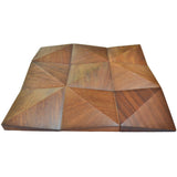 Holz Wandverkleidung Cumaru Deep Mosaik-Look 3D | 30×30 cm