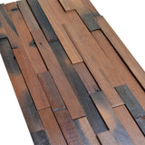 Holz Wandverkleidung Shipwood XL Mosaik-Look 3D | 30×60 cm