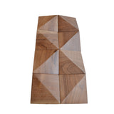 Holz Wandverkleidung Slim Walnuss Mosaik-Look 3D | 20×40 cm