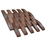 Holz Wandverkleidung Walnuss Deep Dusk Mosaik-Look 3D | 30×30 cm