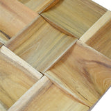 Holz Mosaikpaneele | Timeless Teak | 30×30 cm | Holzfliese