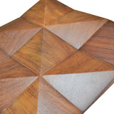 Holz Wandverkleidung Cumaru Deep Mosaik-Look 3D | 30×30 cm