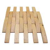 Holz Wandverkleidung Eiche Hell Mosaik-Look 3D | 30×30 cm