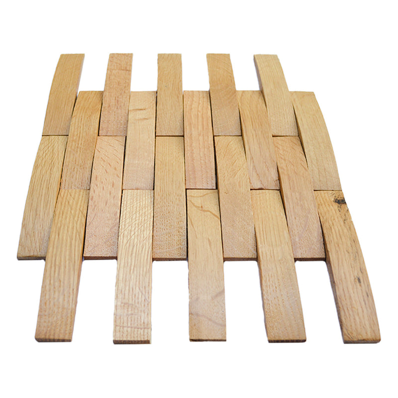 Holz Mosaikpaneele | Eiche Hell | 30×30 cm | Holzfliese