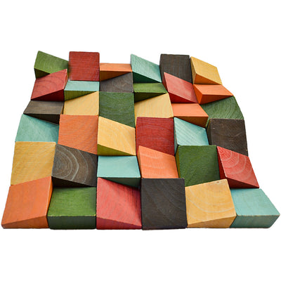 Holz Wandverkleidung Dark Pine Mosaik-Look 3D | 30×30 cm