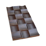 Holz Wandverkleidung Merbau XL Mosaik-Look 3D | 30×60 cm