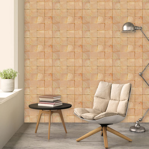 Holz Mosaikpaneele | Rubberwood | 30×30 cm | Holzfliese