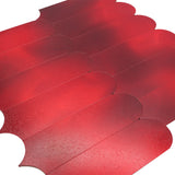 Selbstklebende Mosaikpaneele | Bogen Rot | 28,8×29,8 cm | Metall