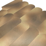 Selbstklebende Mosaikpaneele | Bogen Gold | 28,8×29,8 cm | Metall