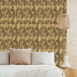 Selbstklebende Mosaikpaneele | Bogen Gold | 28,8×29,8 cm | Metall