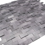 Selbstklebende Mosaikpaneele | Riemchen 3D Anthrazit | 30×29,8 cm | Metall