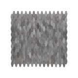 Selbstklebende Mosaikpaneele | Picket 3D Grau | 31×30 cm | Metall