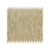 Selbstklebende Mosaikpaneele | Picket 3D Gold | 31×30 cm | Metall