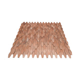 Selbstklebende Mosaikpaneele | Picket 3D Lachs | 31×30 cm | Metall
