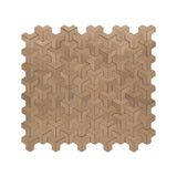 Selbstklebende Mosaikpaneele | Trifold 3D Natur | 30,3×28 cm | Metall