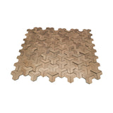 Selbstklebende Mosaikpaneele | Trifold 3D Natur | 30,3×28 cm | Metall