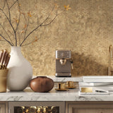 Selbstklebende Mosaikfliesen Metall | Trifold 3D Gold | 30,3×28 cm | Küche, Bad & WC