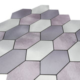 Selbstklebende Mosaikpaneele | Picket Mauve | 30×30 cm | Metall