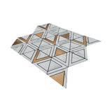 Selbstklebende Mosaikpaneele | Dreieck Gold | 28,7×33,1 cm | Metall