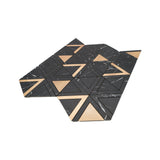 Selbstklebende Mosaikpaneele | Dreieck Schwarz | 28,7×33,1 cm | Metall