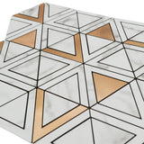 Selbstklebende Mosaikpaneele | Dreieck Gold | 28,7×33,1 cm | Metall