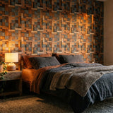 Holz Wandverkleidung Lava Mix Mosaik-Look 3D | 30×30 cm