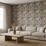 Holz Wandverkleidung Marine Shipwood Mosaik-Look 3D | 30×30 cm