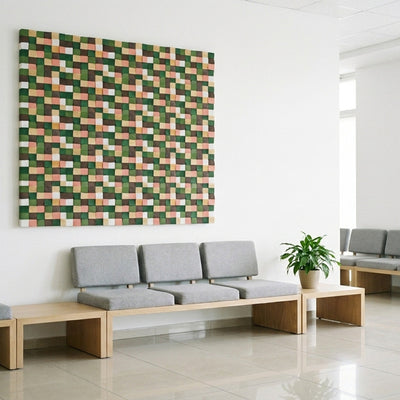 Holz Wandverkleidung Rich Pine Mosaik-Look 3D | 30×30 cm