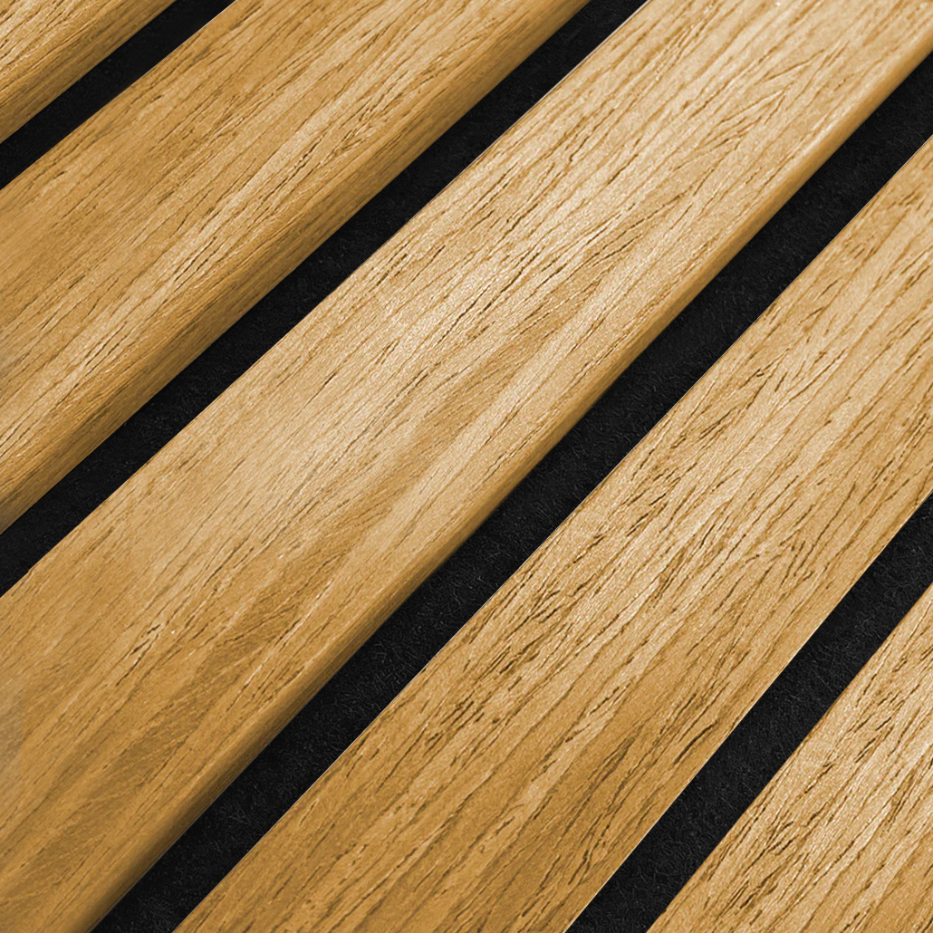 Akustikpaneele Rustikale Eiche | XL 300 cm x 60 cm | Dreiseitig Echtholzfurnier - detail view 2