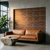 Holz Wandverkleidung Shipwood Compact Mosaik-Look 3D | 30×30 cm