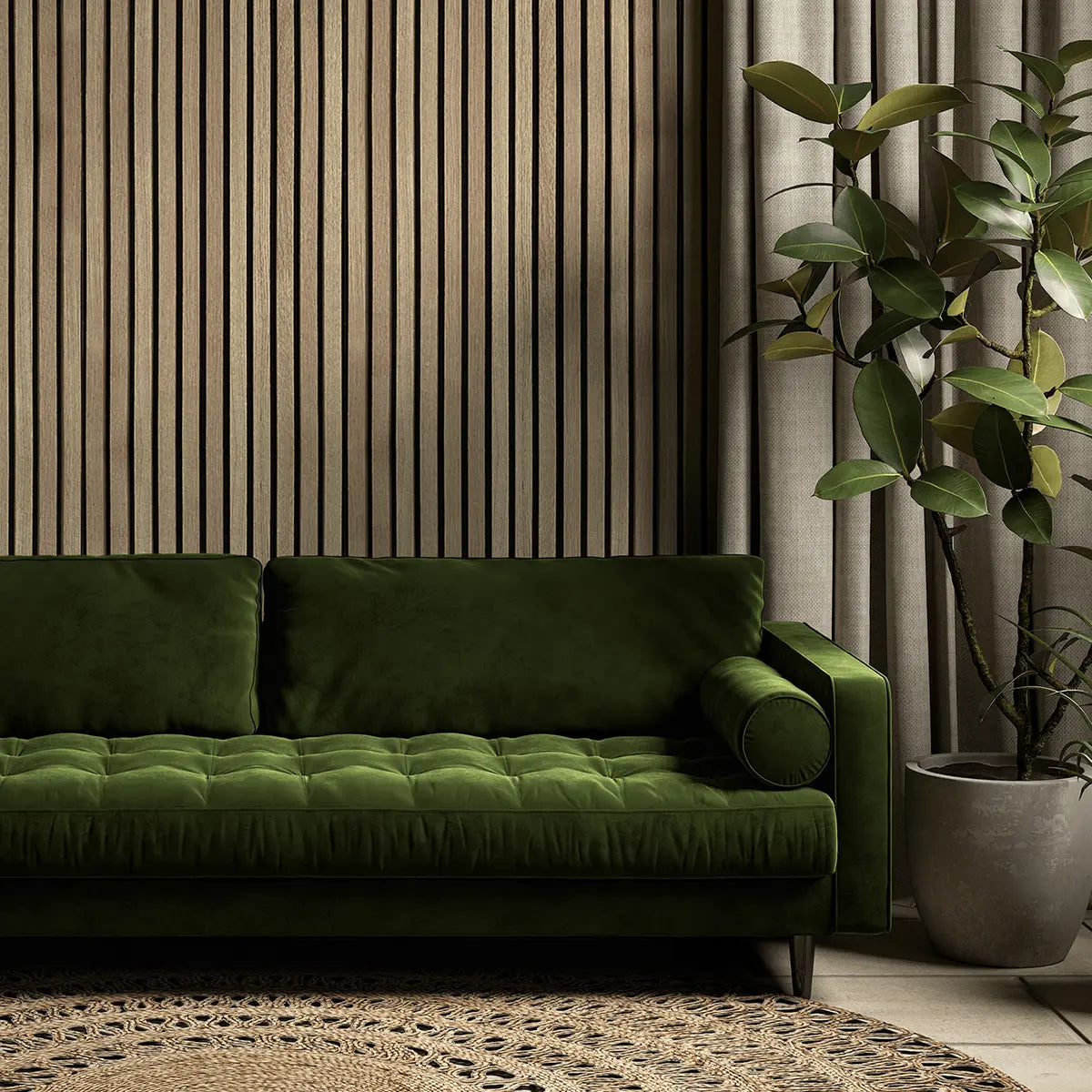 Akustikpaneel Natürliche Eiche | XL 300 cm x 60 cm | Einseitig Echtholzfurnier - detail view 9