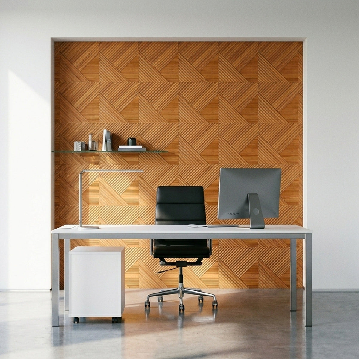 Holz Wandverkleidung Xilan XL Mosaik-Look 3D | 40×40 cm