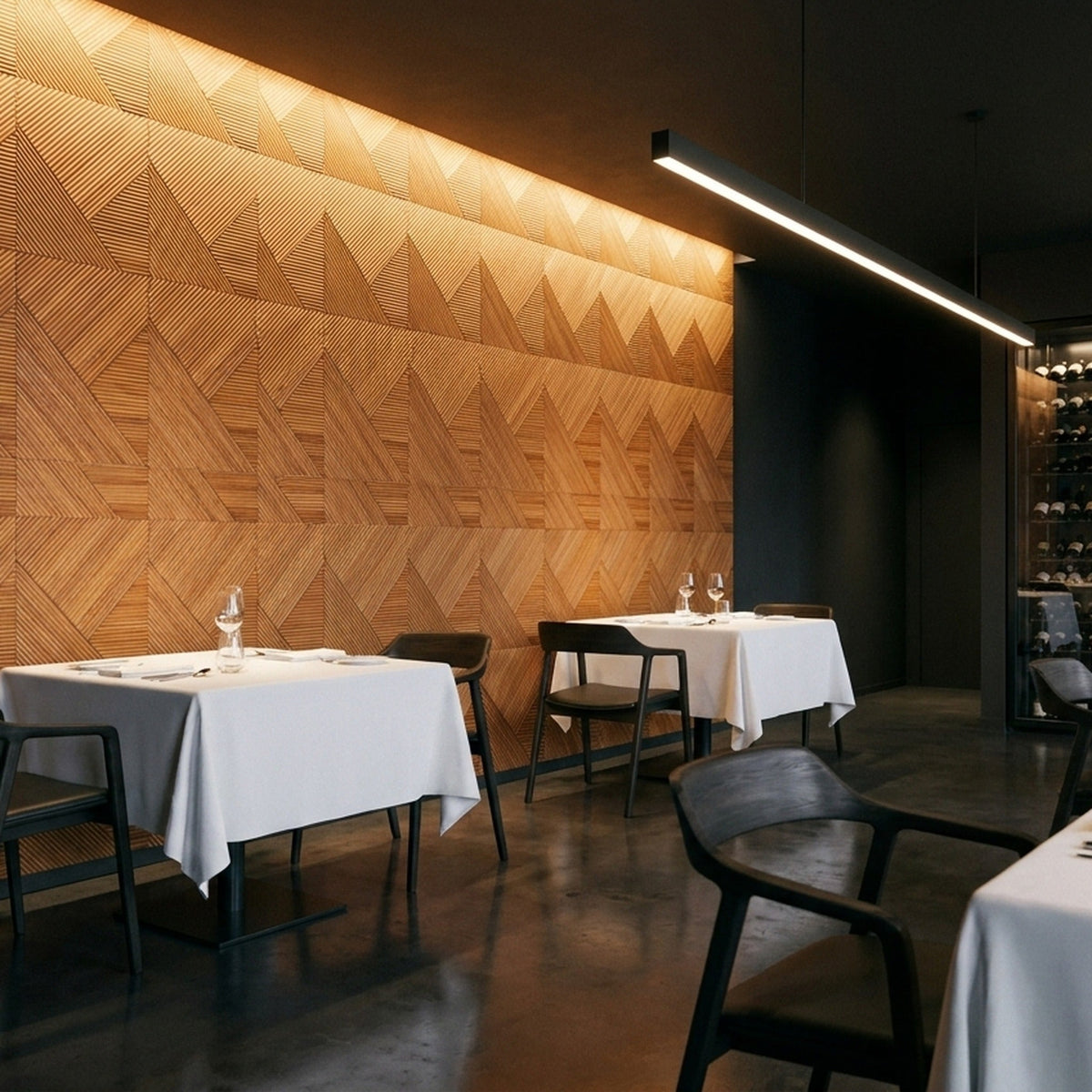 Holz Wandverkleidung Xilan XL Mosaik-Look 3D | 40×40 cm