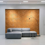 Holz Wandverkleidung Xilan XL Mosaik-Look 3D | 40×40 cm