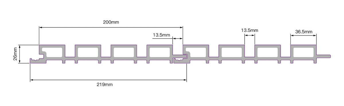 Fassadenverkleidung Steingrau 290CM | Garten | 3D Holzmaserung