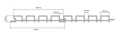 Fassadenverkleidung Steingrau 290CM | Garten | 3D Holzmaserung