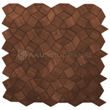 Dekopaneel Gardenia - Smoked Brown - 60cmx60cm