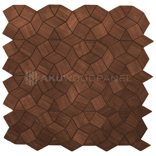 Dekopaneel Gardenia - Smoked Brown - 60cmx60cm