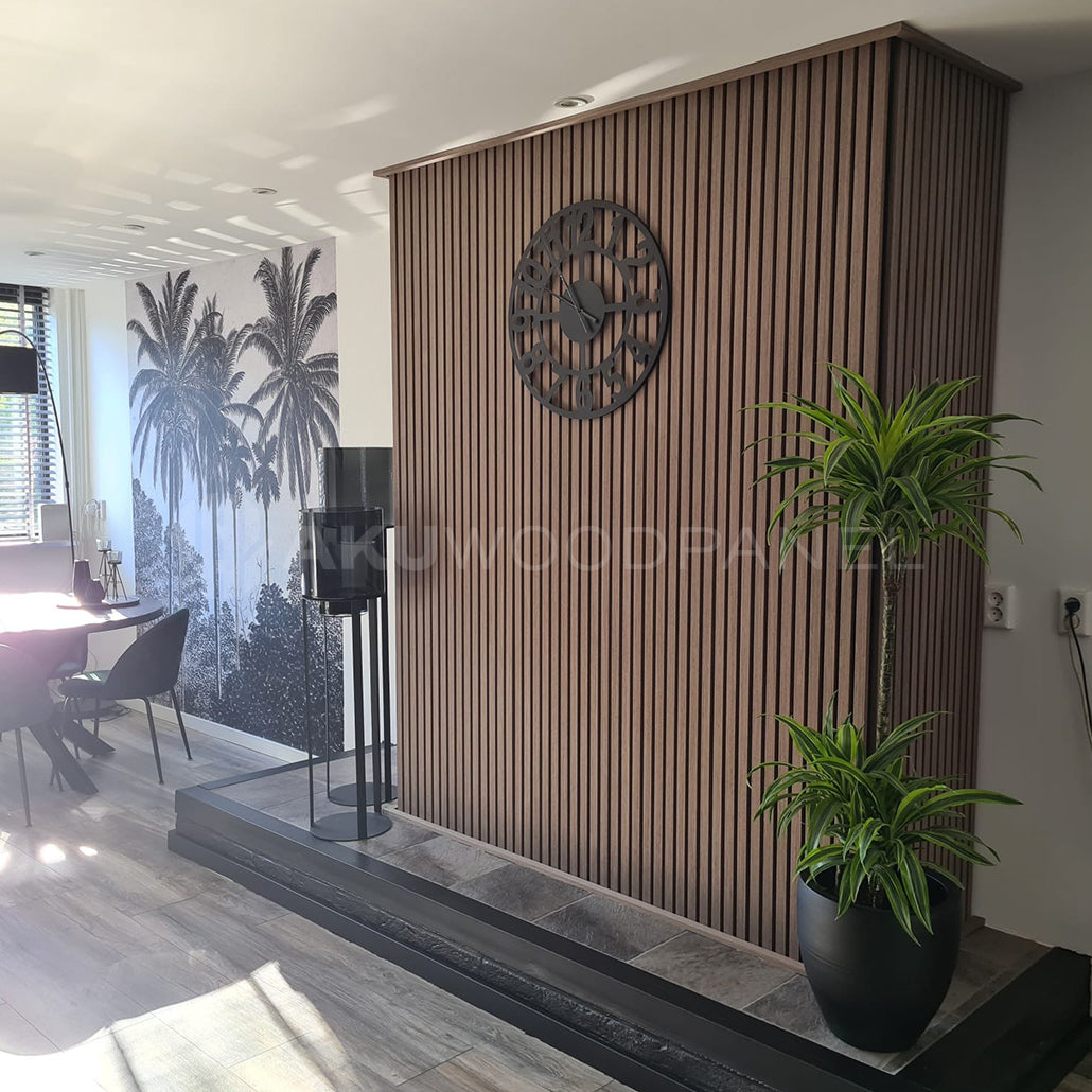 Akustikpaneele Walnuss | 240 cm x 60 cm | Dreiseitig Echtholzfurnier