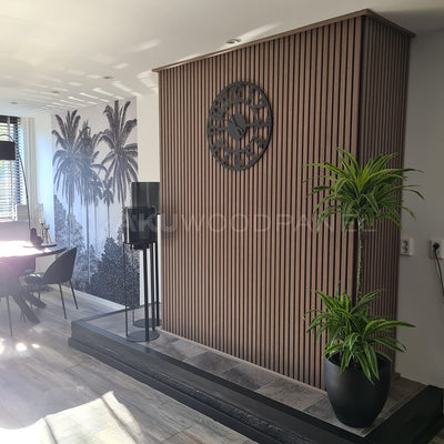 Akustikpaneele Walnuss | 240 cm x 60 cm | Dreiseitig Echtholzfurnier